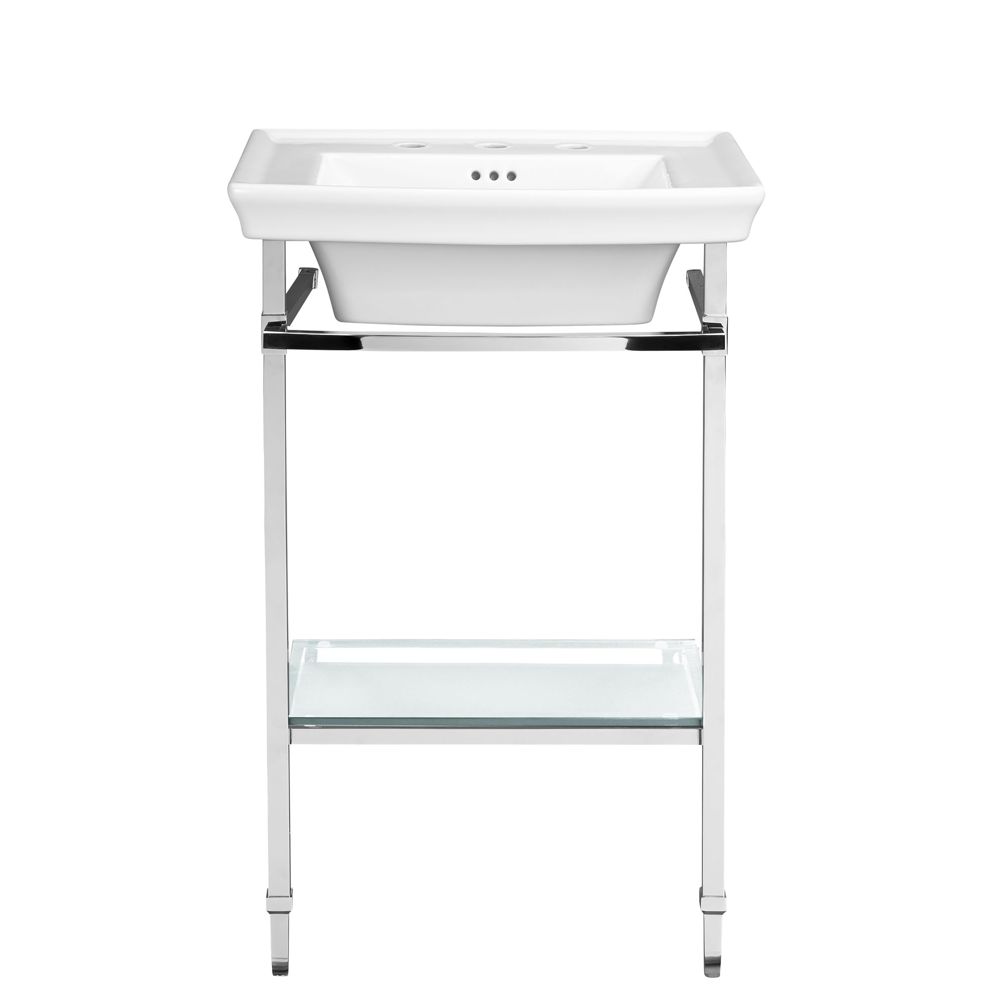 Wyatt® 24 in. Console Bathroom Sink, 3 Hole with Console Leg